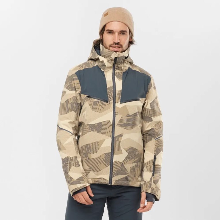 Jaquetas De Esqui Salomon Brilliant Insulated Masculino Camufladas | PT D19628